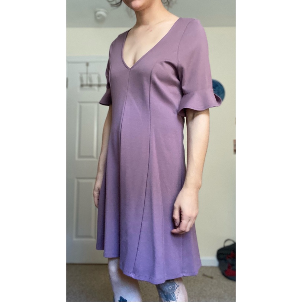 Express purple seamed dress 💟